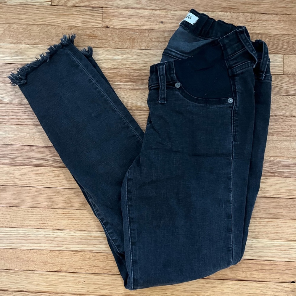 Madewell maternity black jeans size 27